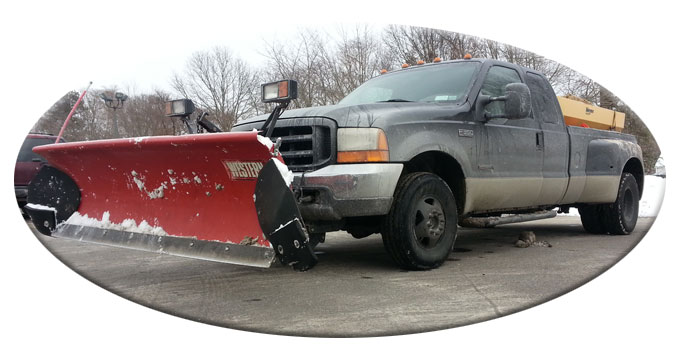 Suffolk Plowing Snow Plowing Truck
